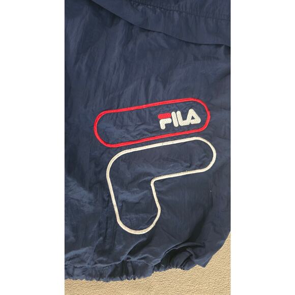 Vintage Fila Navy Full-Zip Windbreaker Jacket – Men’s Size XXL - Picture 5 of 5
